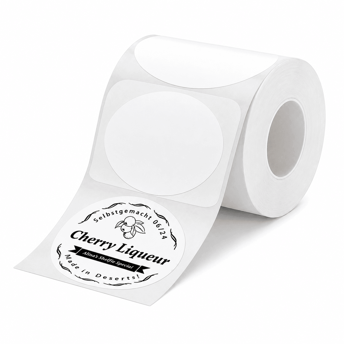 NIIMBOT 50x50mm round white thermal labels 150pcs