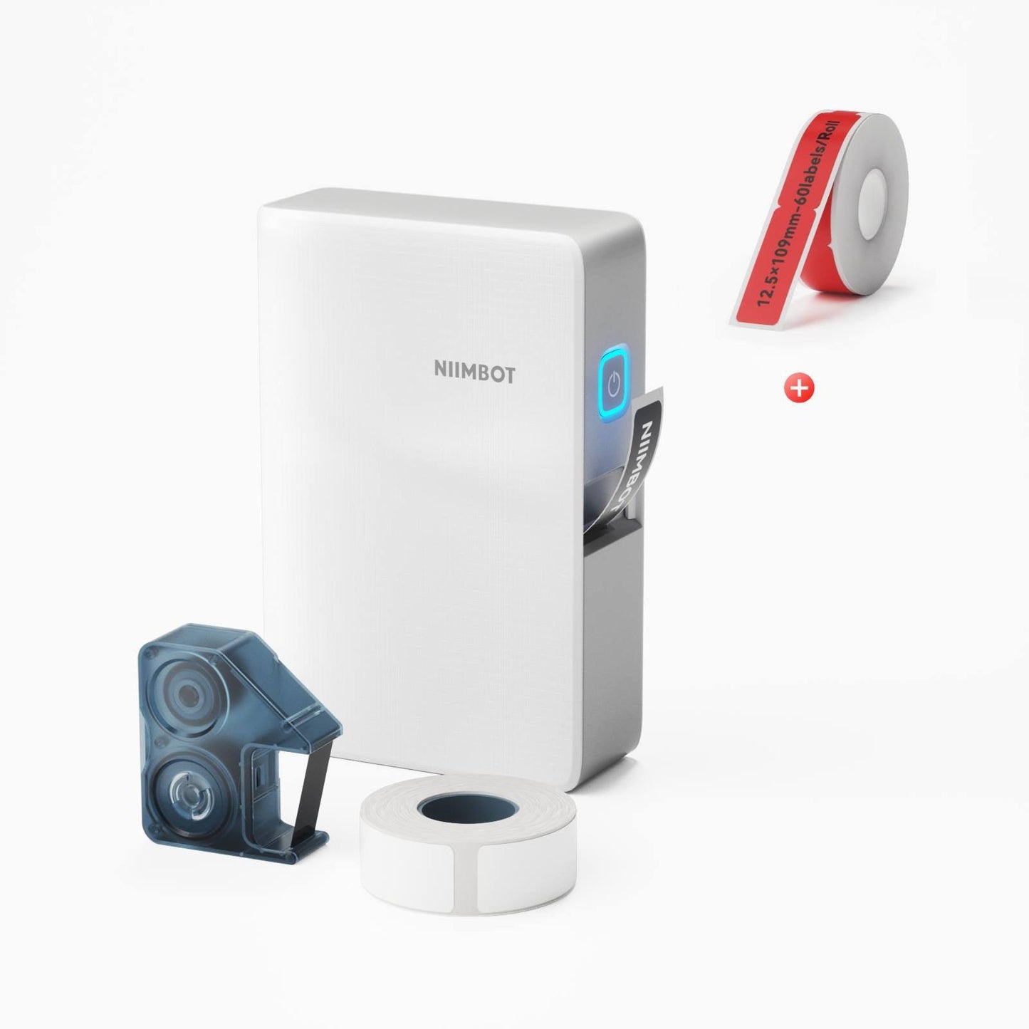NIIMBOT N1 0.5" Thermal Transfer Label Maker — 203DPI Bluetooth Portable Printer with 5-Color Ribbons