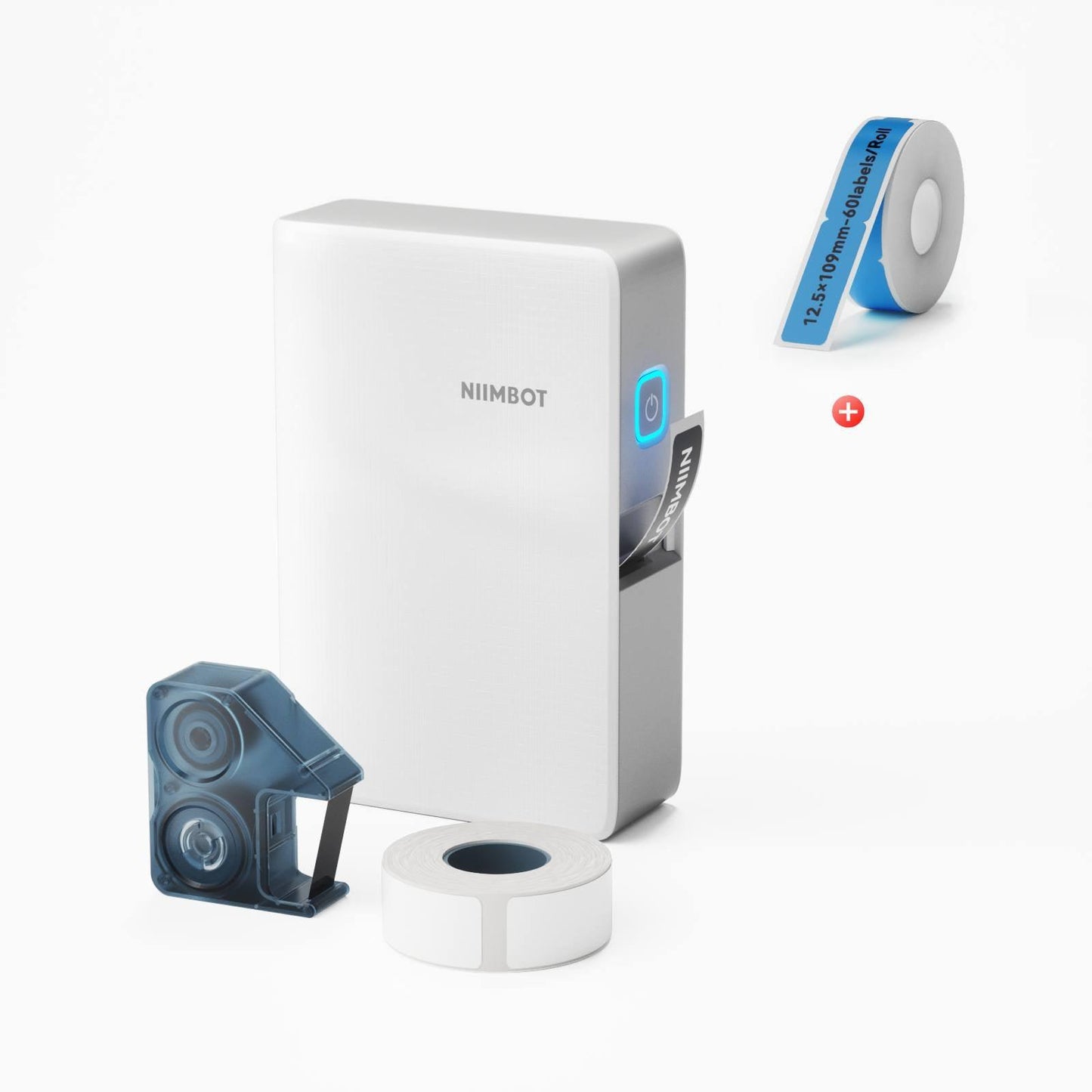 NIIMBOT N1 0.5" Thermal Transfer Label Maker — 203DPI Bluetooth Portable Printer with 5-Color Ribbons