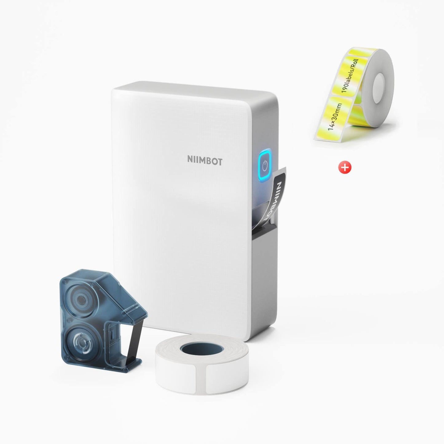NIIMBOT N1 0.5" Thermal Transfer Label Maker — 203DPI Bluetooth Portable Printer with 5-Color Ribbons