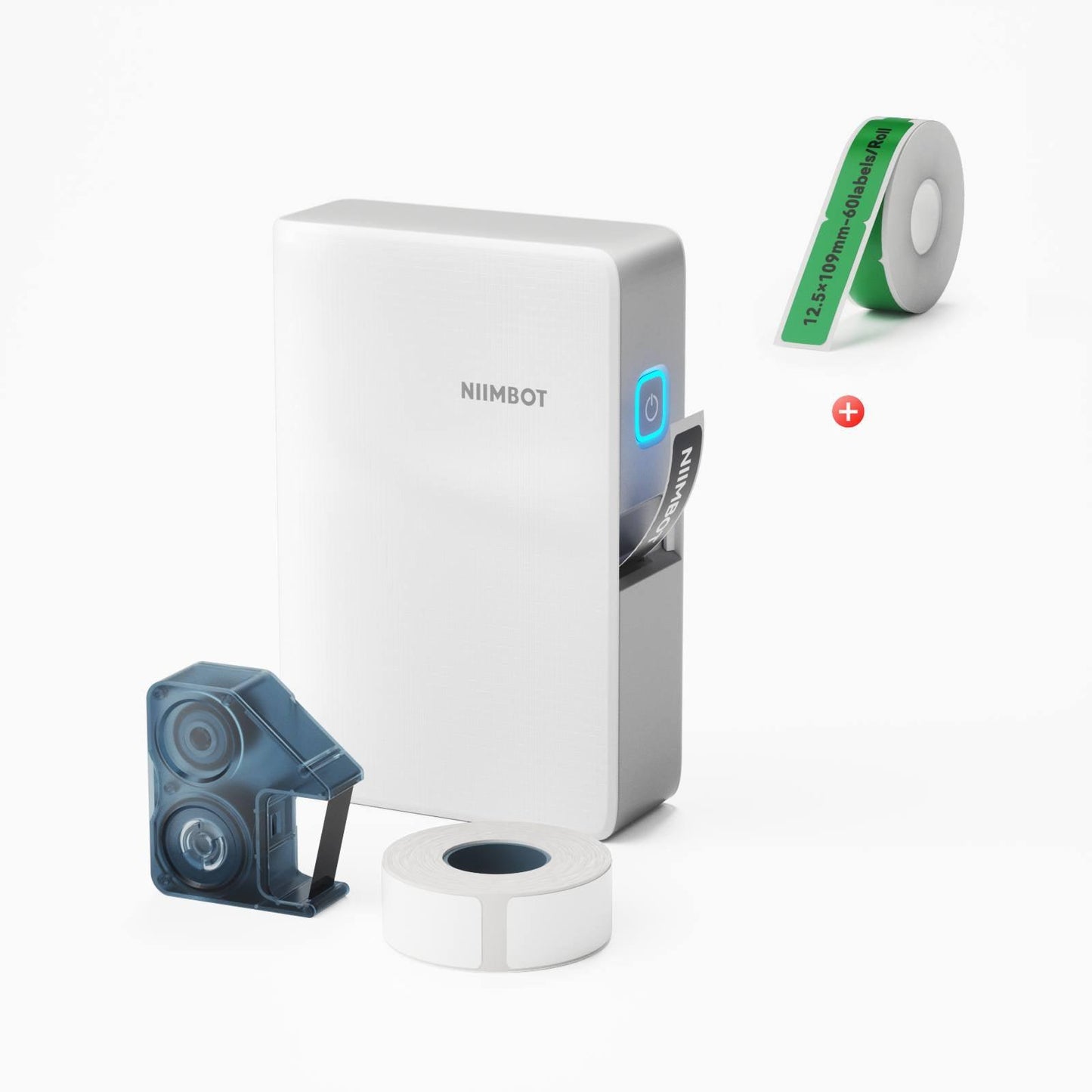 NIIMBOT N1 0.5" Thermal Transfer Label Maker — 203DPI Bluetooth Portable Printer with 5-Color Ribbons