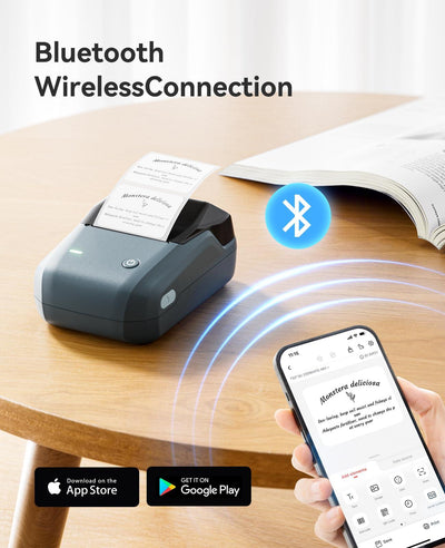 NIIMBOT B1 2" Thermal Label Printer — 203DPI Bluetooth Portable Label Maker for Retail, Office & Small Business