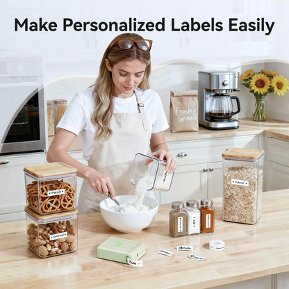 NIIMBOT D110 Portable Mini Bluetooth Label Maker — Inkless Thermal Label Printer for Home, Office, Kitchen, School