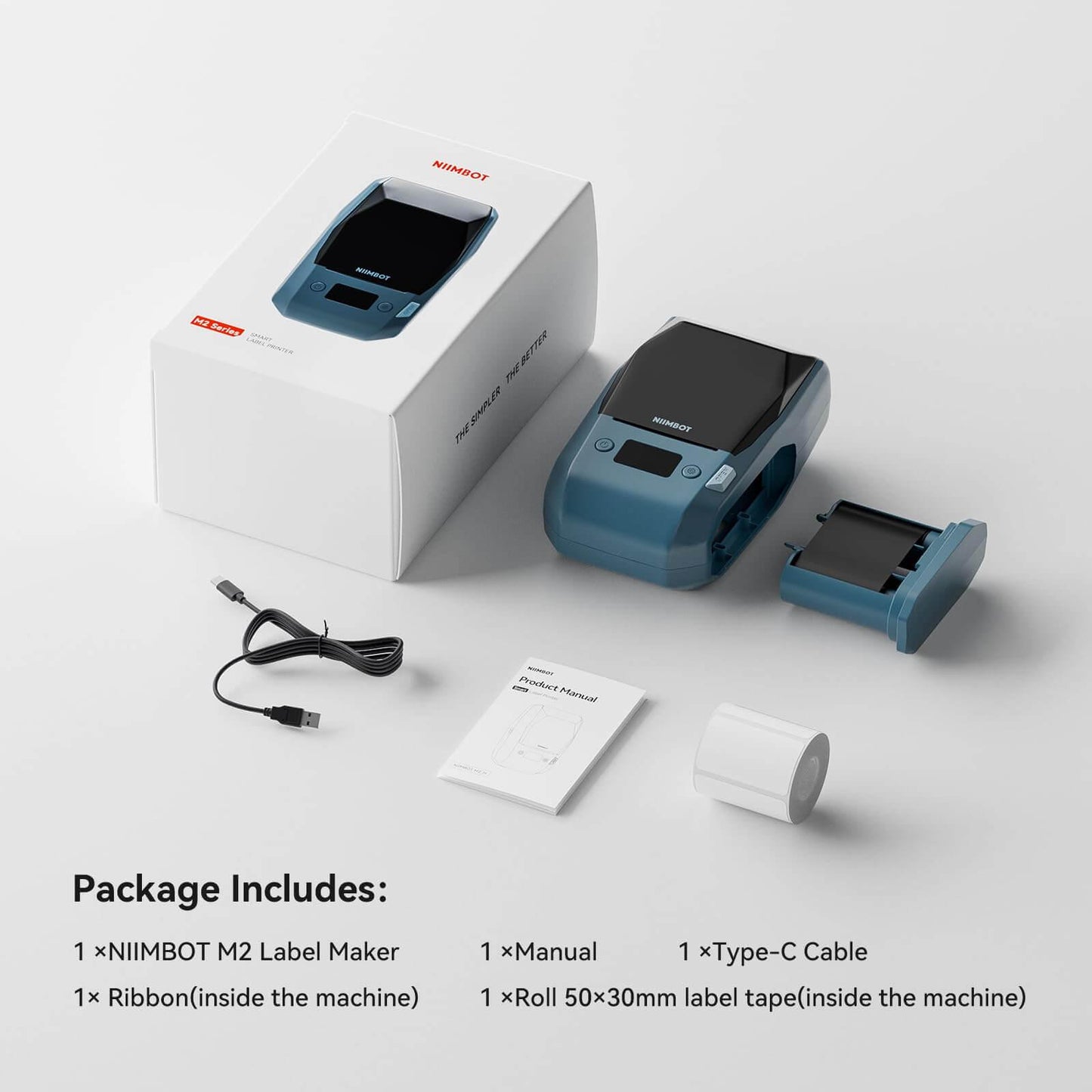 NIIMBOT M2 2 Inch Thermal Transfer Label Maker