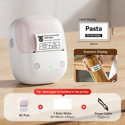 NIIMBOT B2 Label Maker,pink