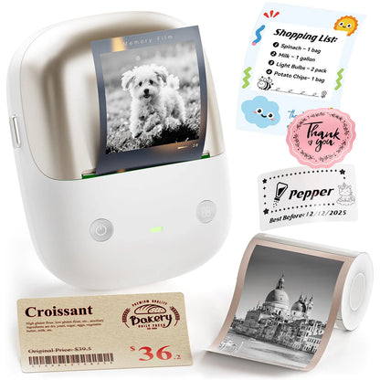 NIIMBOT B2 Pro Smart Label Printer — 2" 300DPI One-Touch Offline Thermal Label Maker with Built-in Clock for Bakery, Café & Restaurant
