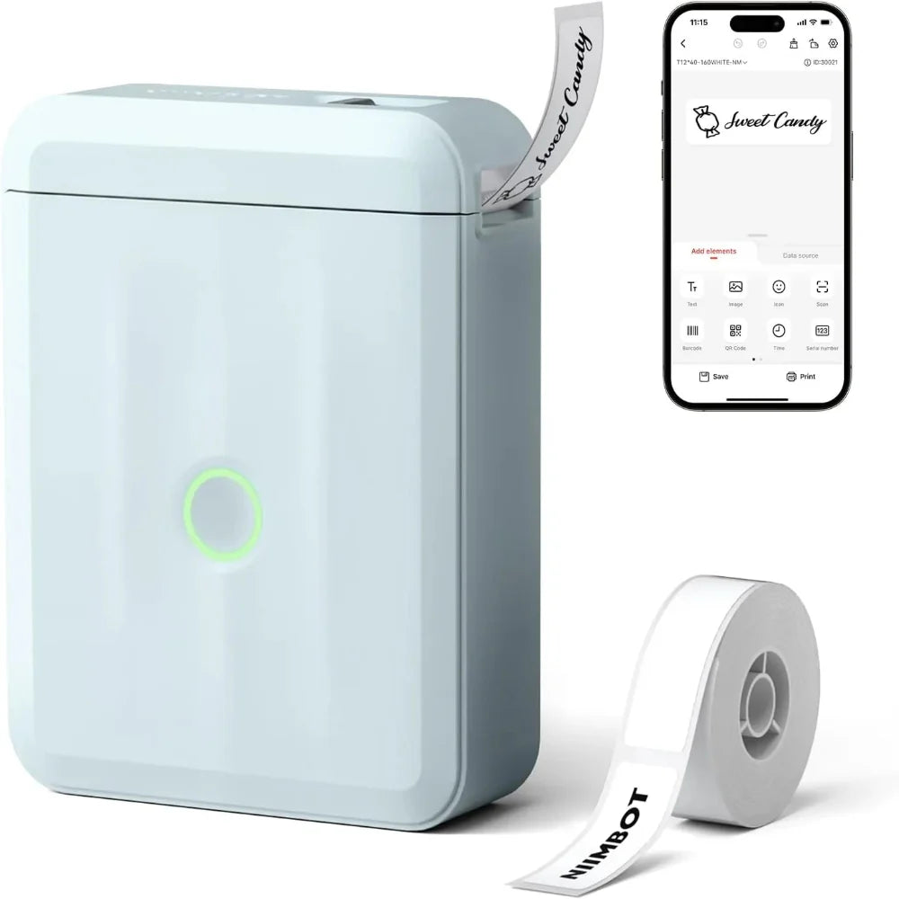 NIIMBOT D110 Upgraded Bluetooth Printer blue