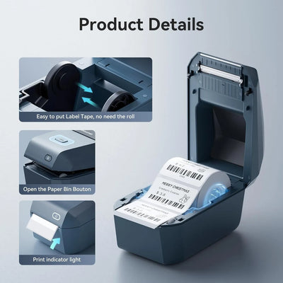 NIIMBOT K3 3" Thermal Label Printer — 180mm/s High-Speed Bluetooth Label Maker for Business