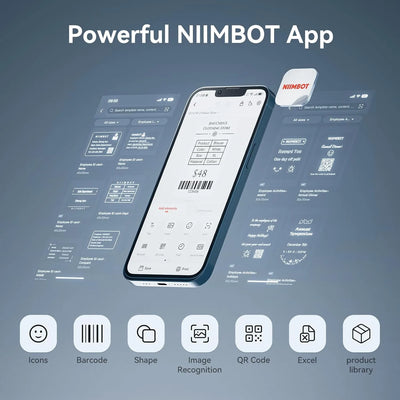 NIIMBOT K3 3" Thermal Label Printer — 180mm/s High-Speed Bluetooth Label Maker for Business