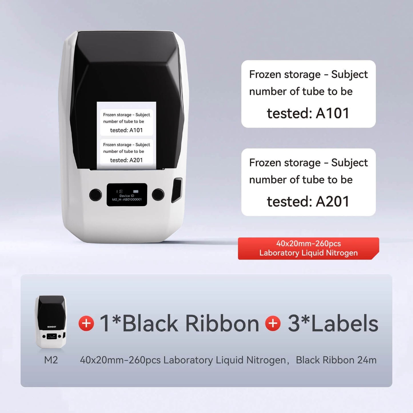 NIIMBOT M2 Thermal Transfer Label Maker Machine - 300DPI Bluetooth Handheld Label Printer for Office, Home & Small Business
