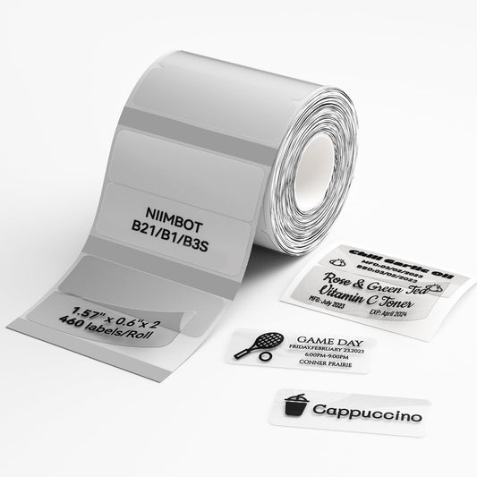 NIIMBOT Clear Thermal Label Tape for B21, B1, B3S