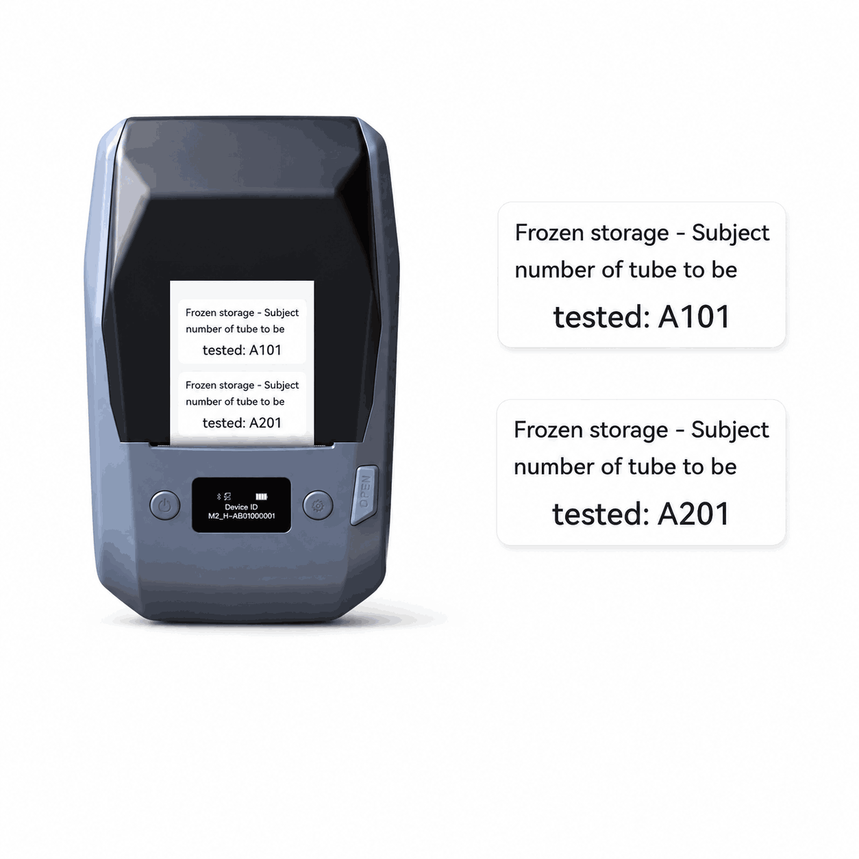 NIIMBOT M2 Thermal Transfer Label Printer with 3 rolls of 40×20mm white labels