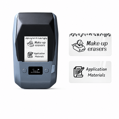 NIIMBOT M2 Thermal Transfer Label Printer with black ribbon and 40×20mm clear labels