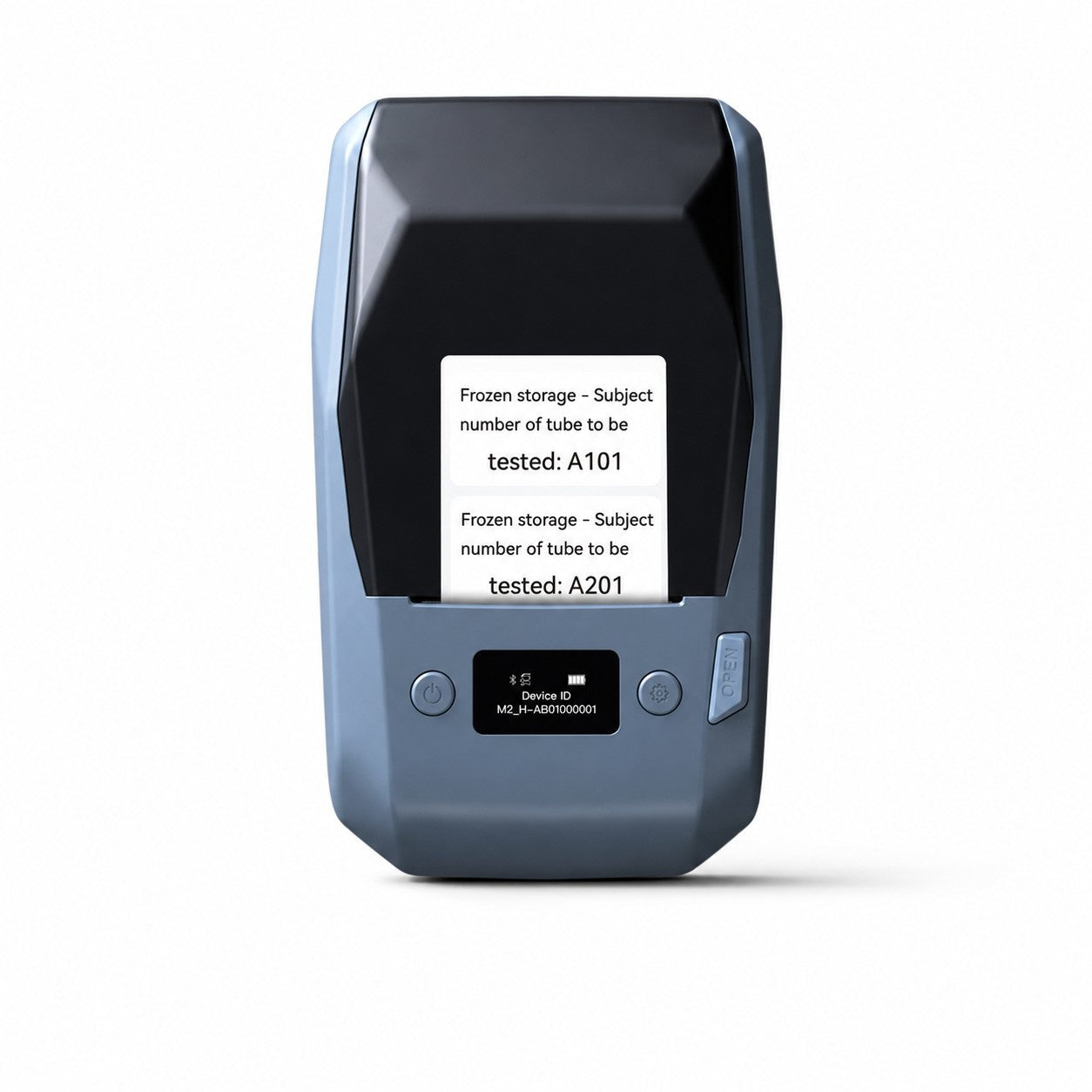 NIIMBOT M2 Thermal Transfer Label Printer with black ribbon and 40×20mm hologram labels