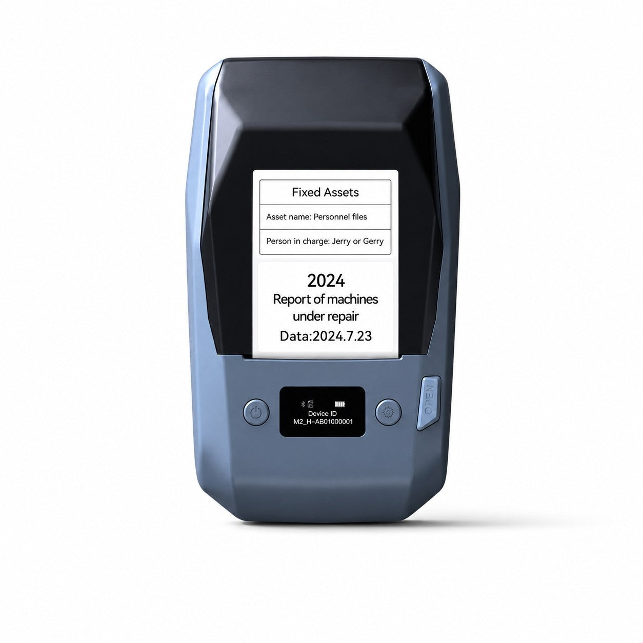 NIIMBOT M2 Thermal Transfer Label Printer with black ribbon and 50×30mm hologram labels