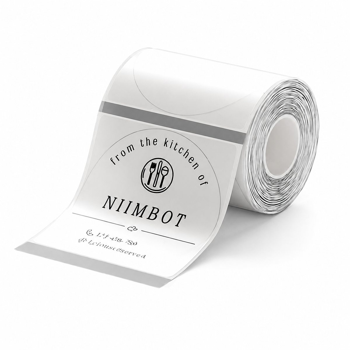 NIIMBOT 50x50mm Round Clear Thermal Labels 150pcs