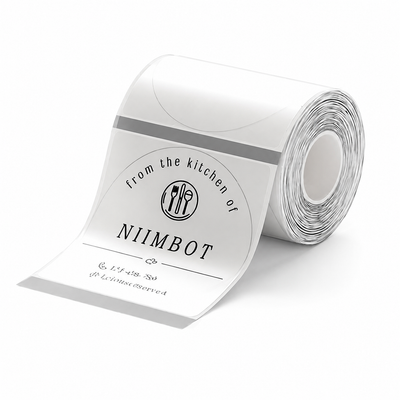 NIIMBOT 50x50mm Round Clear Thermal Labels 150pcs
