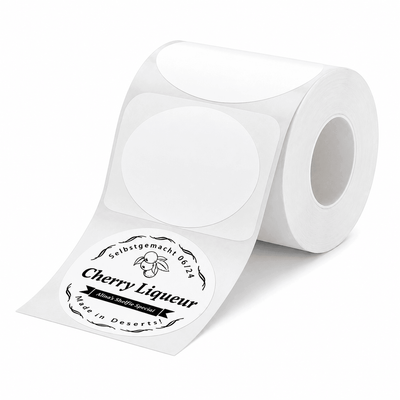 NIIMBOT 50x50mm round white thermal labels 150pcs