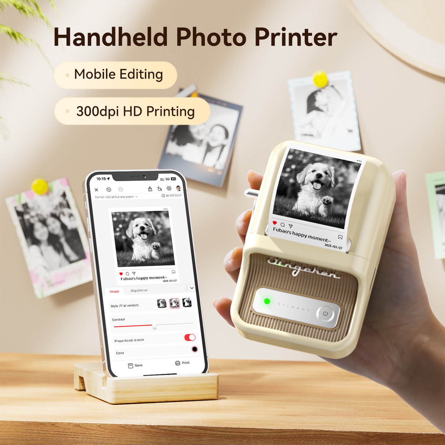 NIIMBOT B21 Pro All-in-One Label Maker — 2" 300DPI Bluetooth Printer for Home, Pantry & Small Business