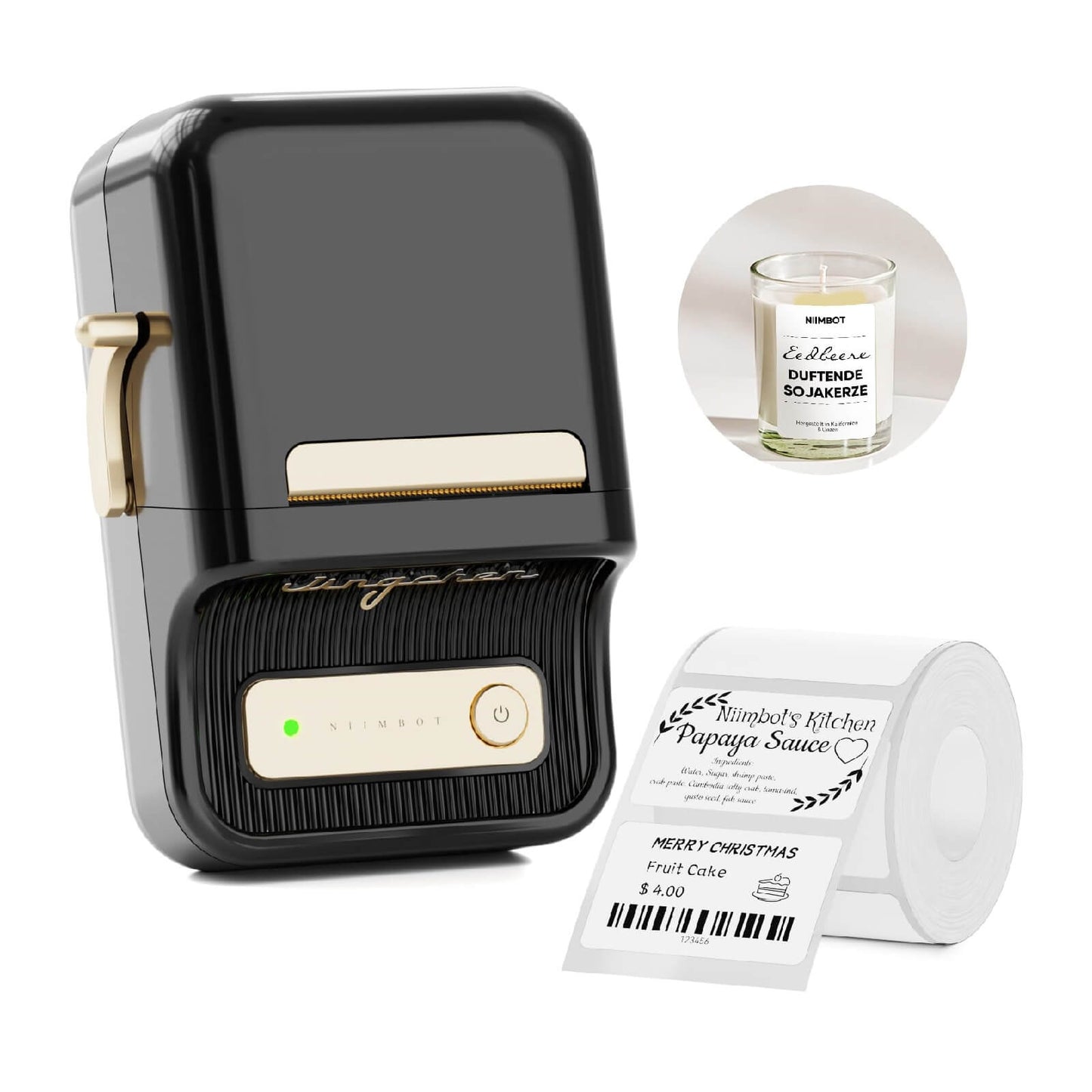 NIIMBOT B21 Bluetooth Thermal Label Printer black