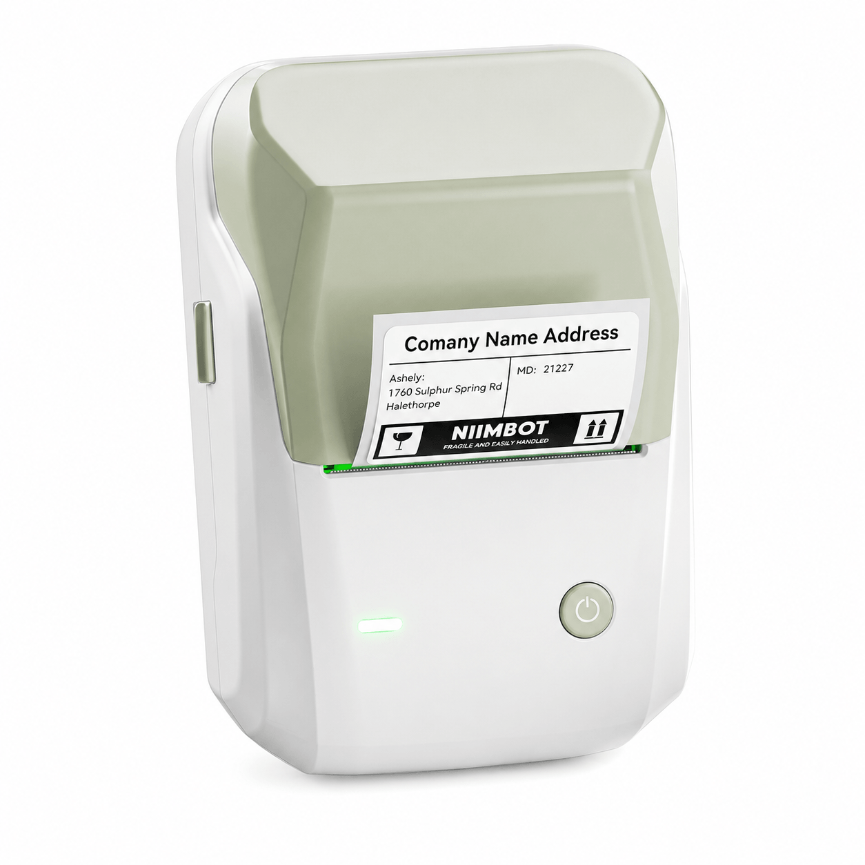 NIIMBOT B1 2 Inch 203DPI Bluetooth Thermal Label Printer Green