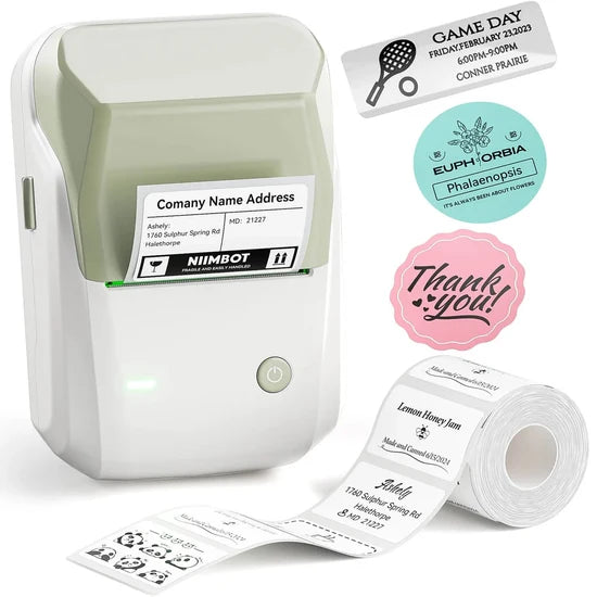 NIIMBOT B1 2 Inch 203DPI Bluetooth Thermal Label Printer Green