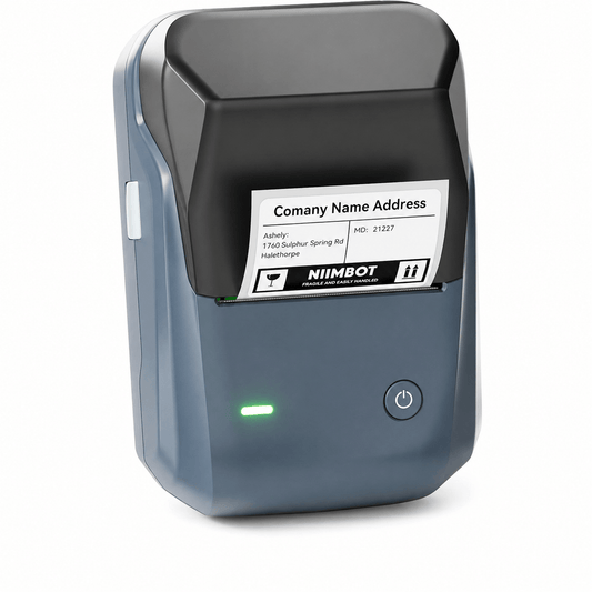 NIIMBOT B1 2 Inch 203DPI Bluetooth Thermal Label Printer Lake Blue