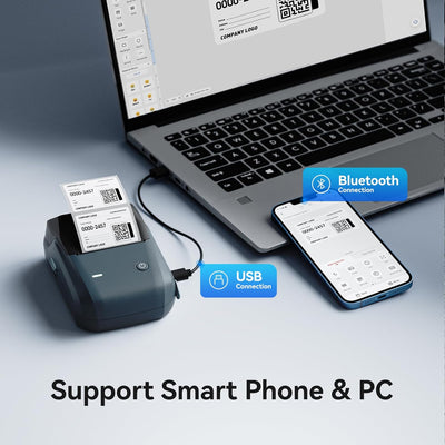 NIIMBOT B1 Supports Smartphone & PC via Bluetooth and USB