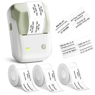 Niimbot B1 Label Printer With 3rolls Labels Green Set 6