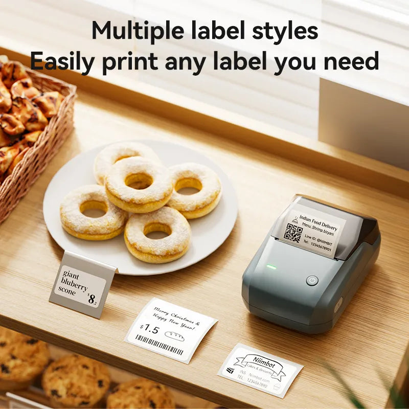 NIIMBOT B1 Multiple Label Styles For Bakery & Retail