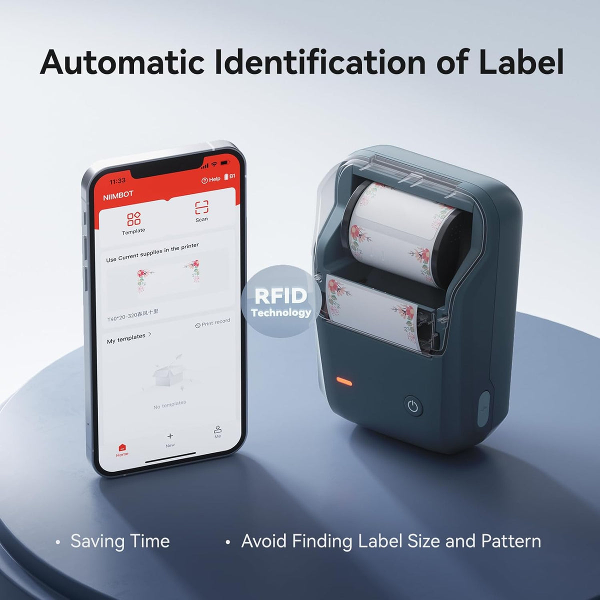 NIIMBOT B1 RFID Automatic Label Identification