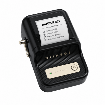 NIIMBOT B21 Bluetooth Thermal Label Printer 2 Inch Black