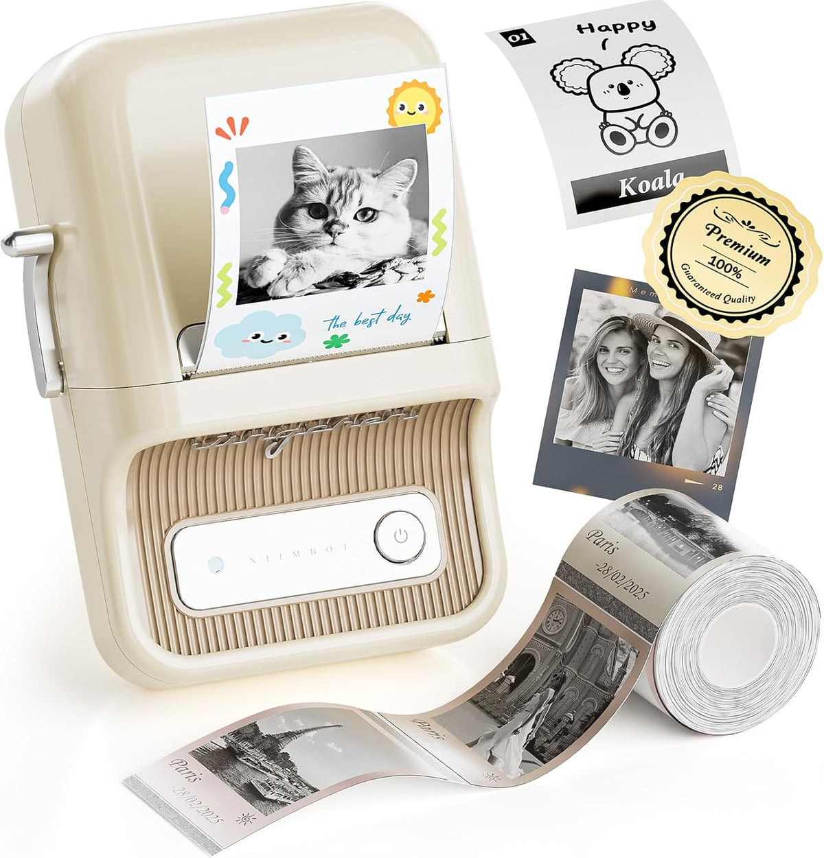NIIMBOT B21 Pro 300dpi white label printer