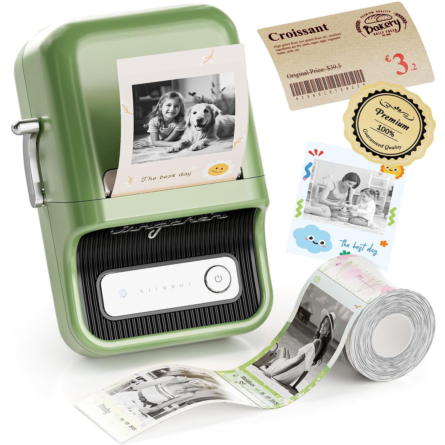 niimbot-b21-pro-label-maker-dark-green