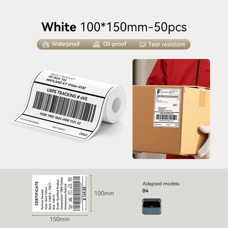 niimbot b4 4 inch shipping label printer