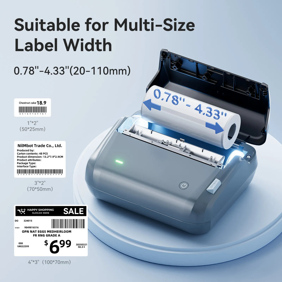 niimbot b4 inkless thermal label maker