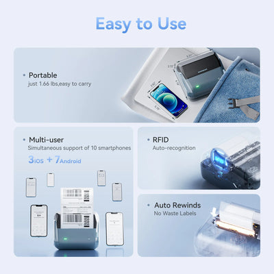 niimbot b4 inkless thermal label maker for professional labeling