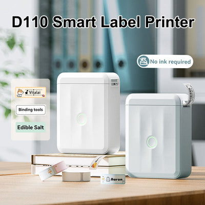 NIIMBOT D110 Mini Bluetooth Label Maker — Portable Thermal Printer for Home, Kitchen, Office & School