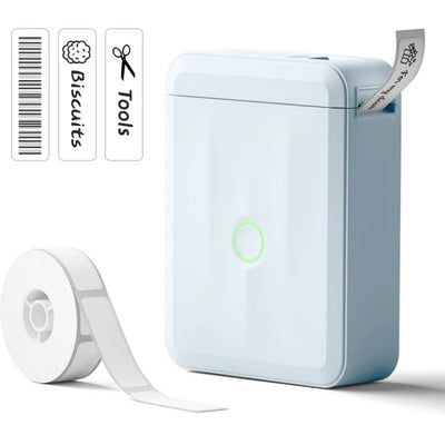 NIIMBOT D110 Portable Mini Bluetooth Inkless Thermal Label Printer Blue