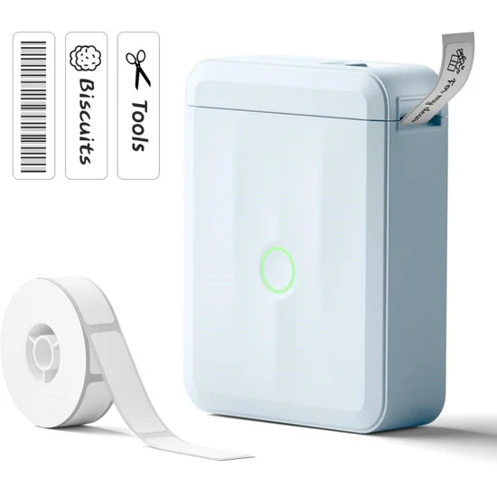 NIIMBOT D110 Portable Mini Bluetooth Inkless Thermal Label Printer Blue