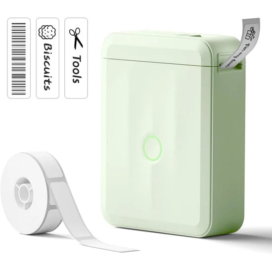 NIIMBOT D110 Portable Mini Bluetooth Inkless Thermal Label Printer Green