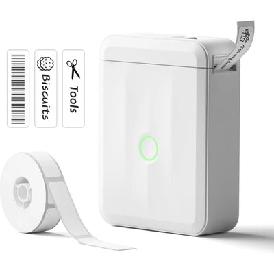 NIIMBOT D110 Portable Mini Bluetooth Inkless Thermal Label Printer White