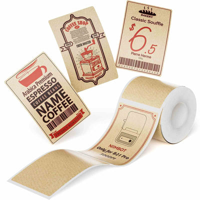 niimbot handheld label printer kraft paper labels