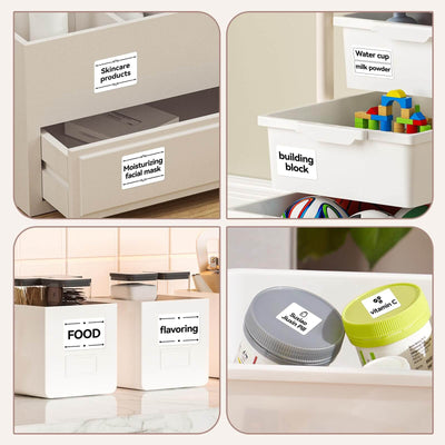NIIMBOT thermal labels for household storage and drawer sorting