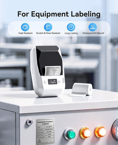 NIIMBOT M2 Label Maker with Tape 2Inch Thermal Transfer Label Printer, White