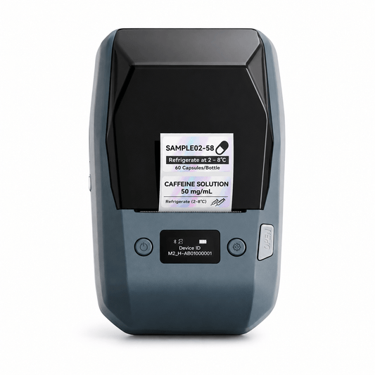 NIIMBOT M2 300dpi label printer in blue