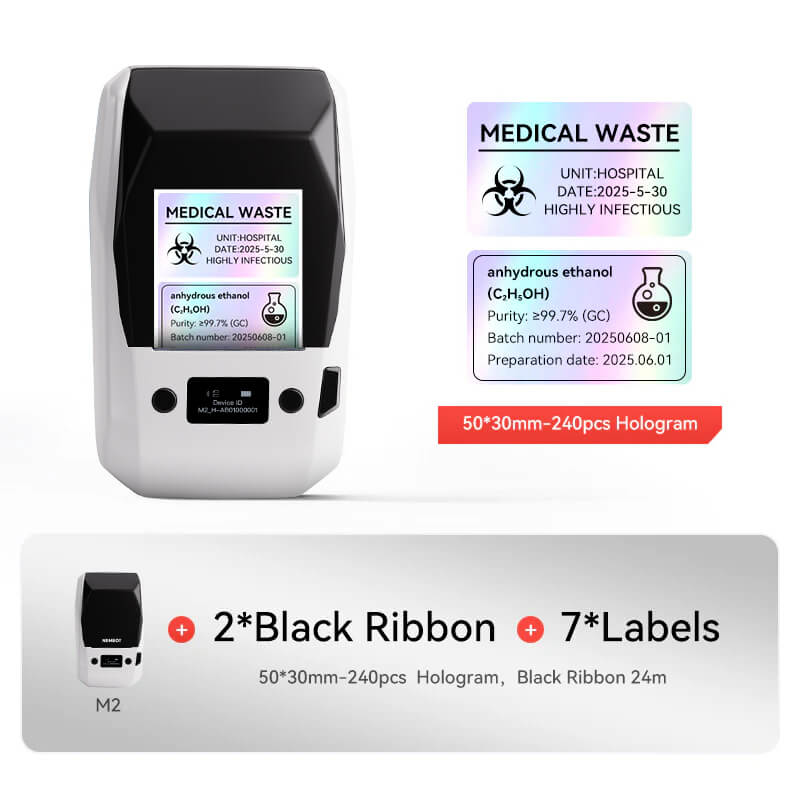 NIIMBOT M2 Thermal Transfer Label Maker Machine - 300DPI Bluetooth Handheld Label Printer for Office, Home & Small Business