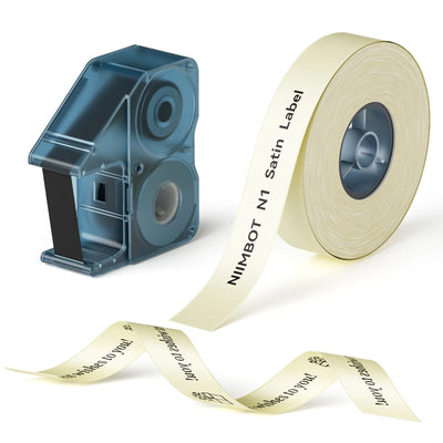 niimbot n1 beige satin ribbon