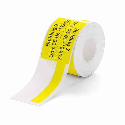 NIIMBOT M2/M3 25×78mm yellow cable thermal printer labels, 80 pcs