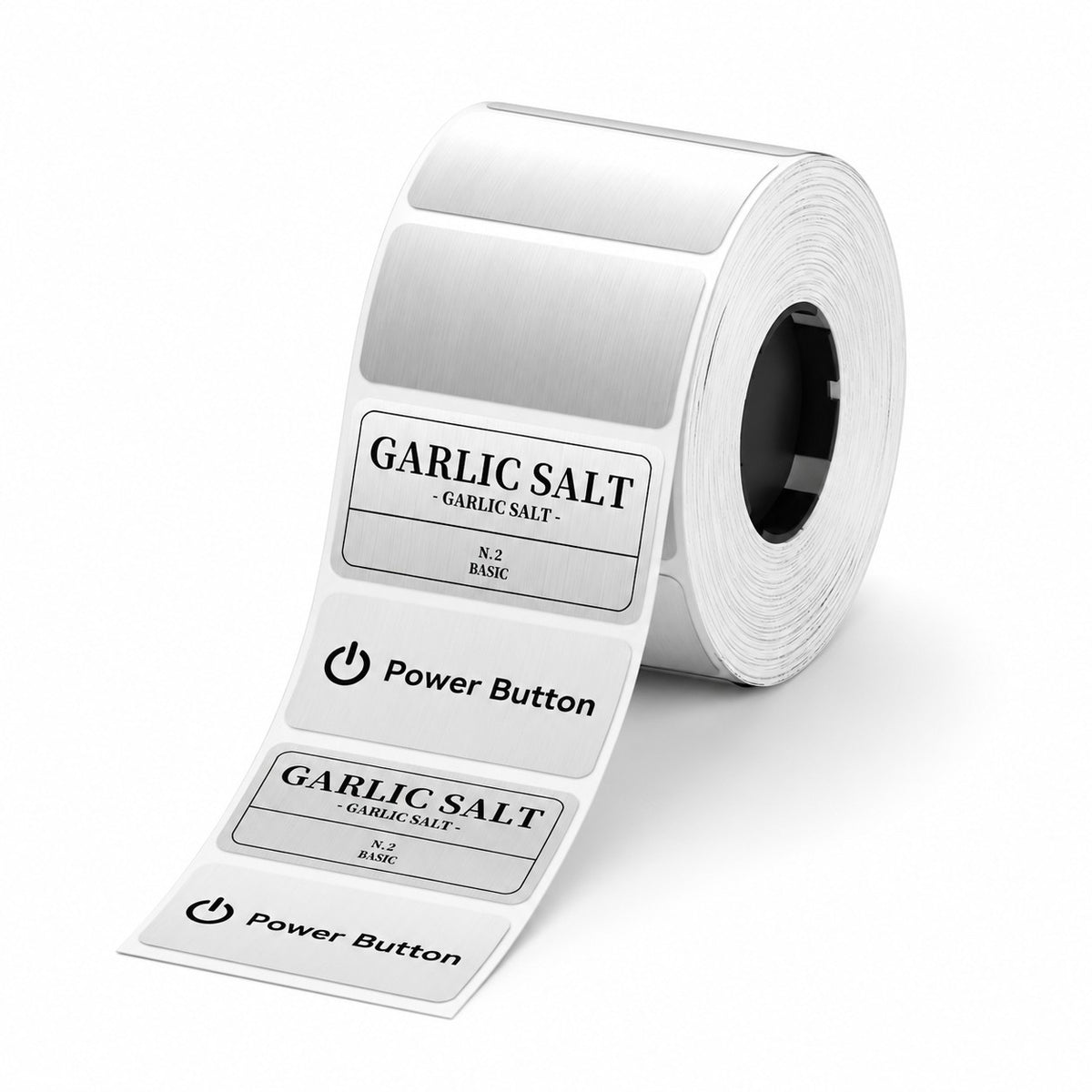NIIMBOT M2/M3 40×20mm brushed silver thermal printer labels, 260 pcs